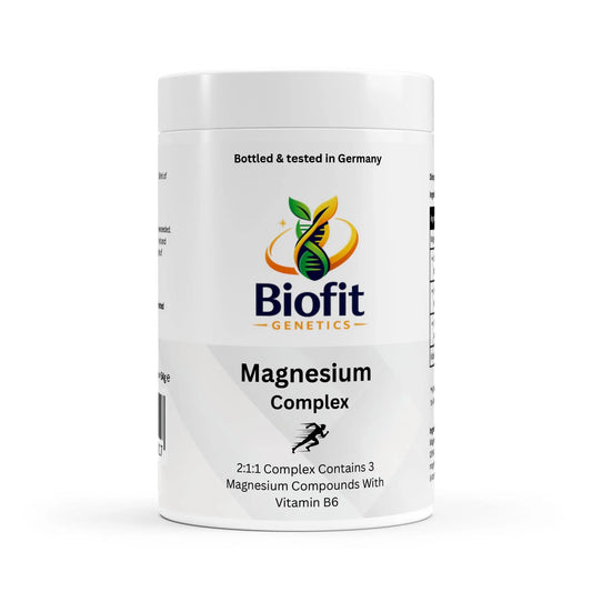 Magnesium Complex + Vitamin B6 - 90 Capsules - Biofit Genetics